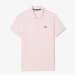 LACOSTE MEN’s classic pink pique polo cotton polo size 7 2XL preppy shirt summer